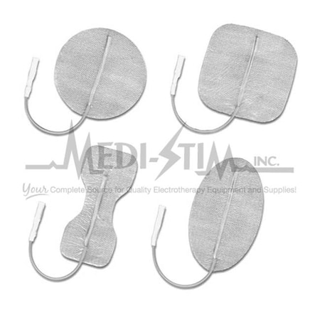 Pals Platinum Pals Platinum 895220 2 in. X 2 in. Sq. Pigtail Steel Knit Cloth; Reusable Electrodes 4 Per Pkg 895220